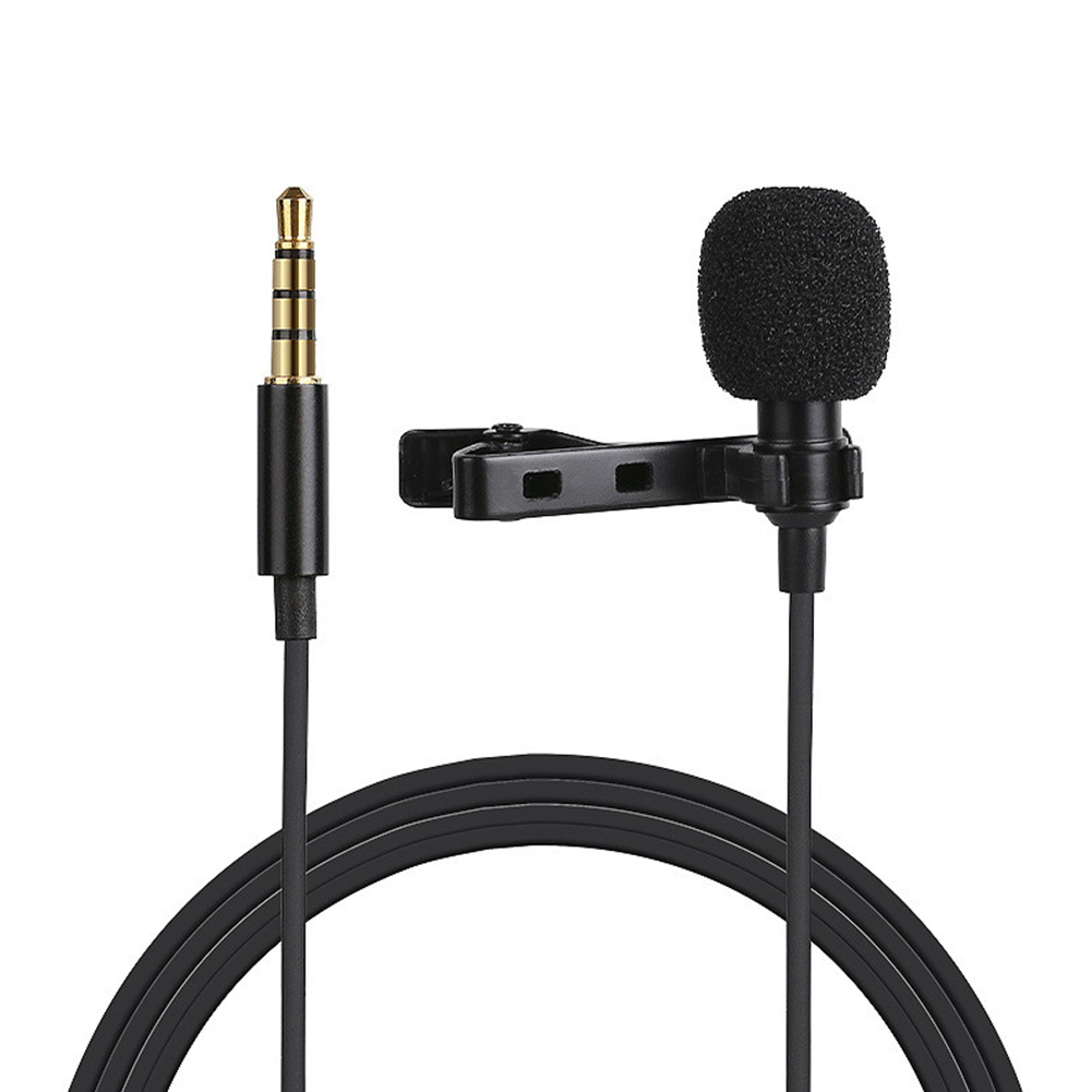 

PULUZ 3.5mm Lavalier Microphone Mini Condenser Clip Mic for Phone Laptop PC, 501 Original