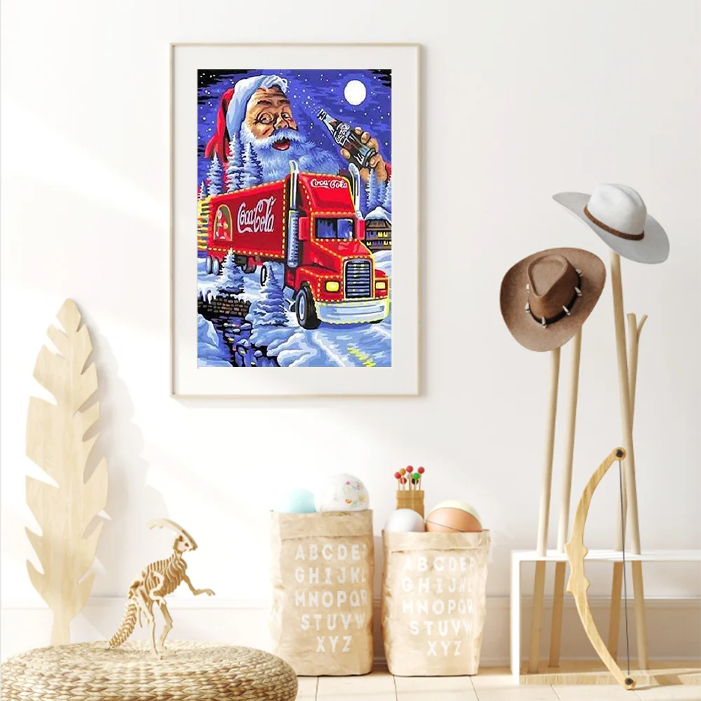 Diamond Painting - Full Round Drill - Santa Claus(30*50cm)