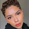Short Pixie Cut Wigs Curly Hair for Black Women