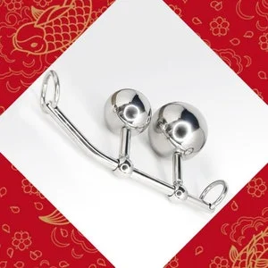 pornhint Pornhint Chastity Device Cage For Female Women Stainless Steel Double Balls Virginity Device Vaginal Anal Lock Adult Games Anal Sex Toys Belt Chast