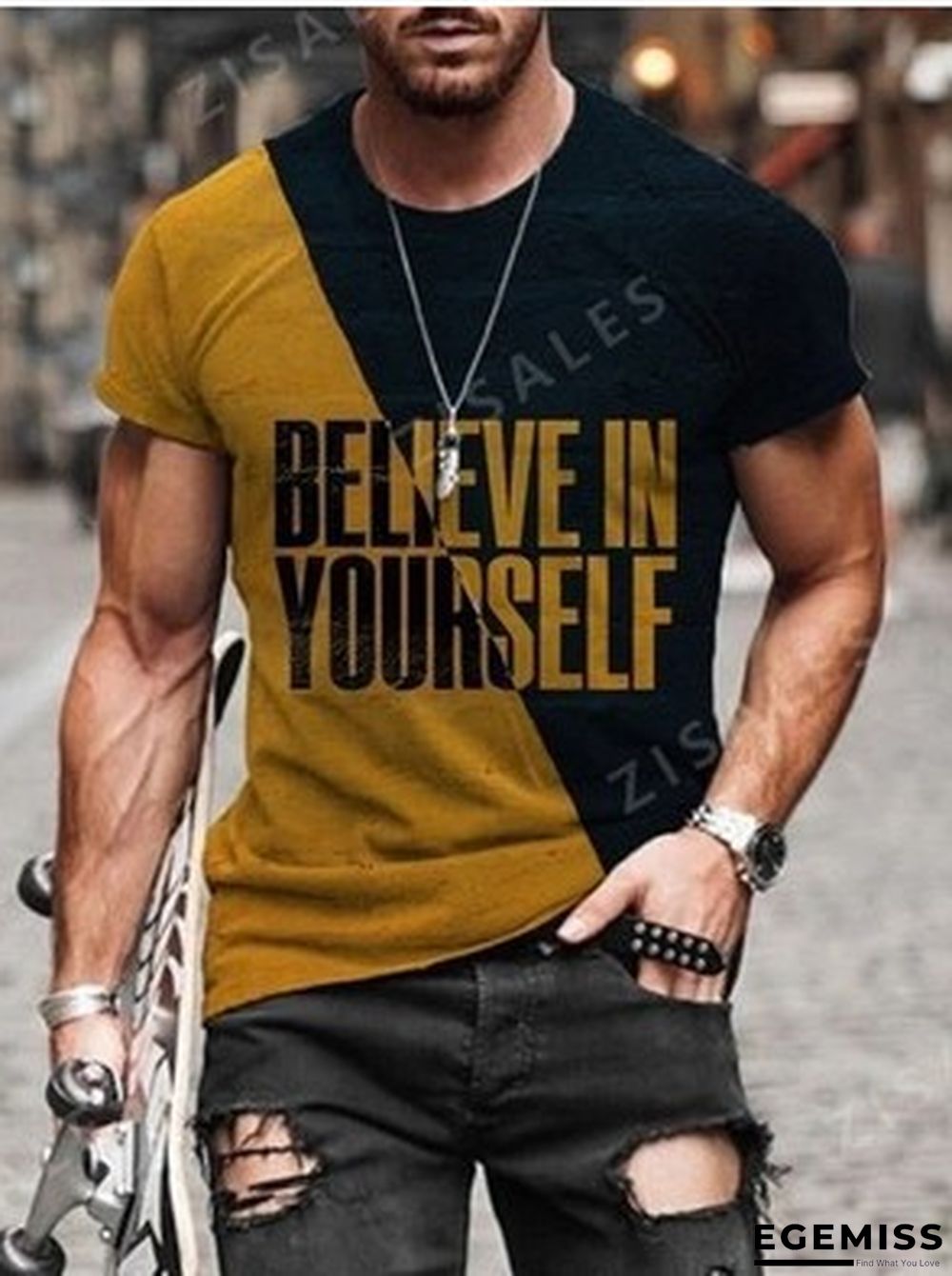 3D Personalized Printing Fashion Trend Boys Lightweight Breathable Short Sleeve T-shirt | EGEMISS