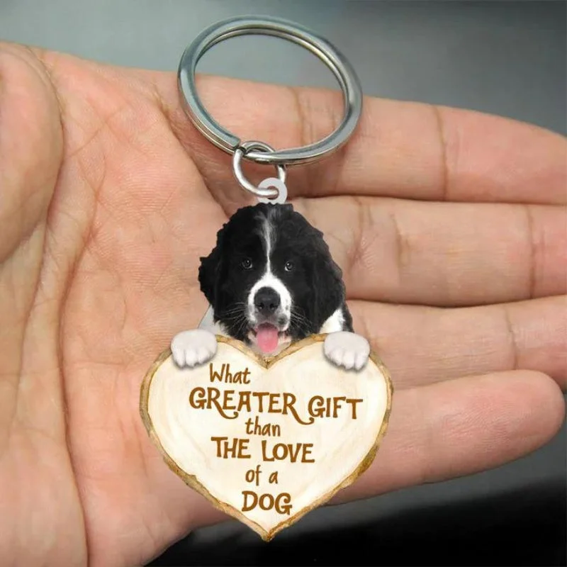 VigorDaily Newfoundland What Greater Gift Than The Love Of A Dog Acrylic Keychain GG081