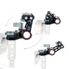 C7 Pitch Axis V-Shaped Adjustable Gimbal 1/43/8 Slide With Arri Positioning Camera Cage Monitor Bracket