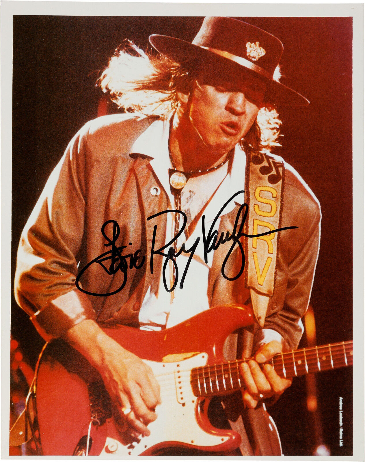 STEVIE RAY VAUGHAN Signed Photo Poster paintinggraph - Rock Guitarist - Preprint