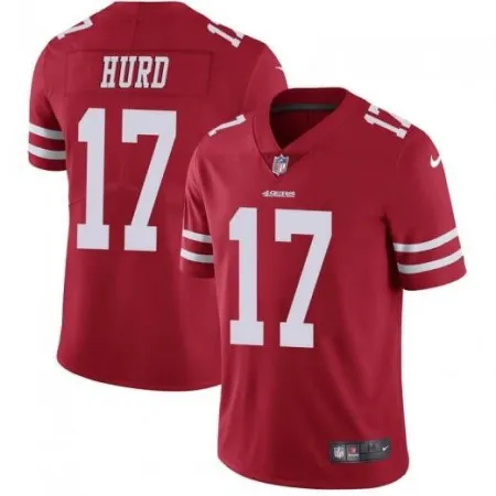 Men's San Francisco 49ers #17 Jalen Hurd Red Vapor Untouchable Limited Stitched NFL Jersey