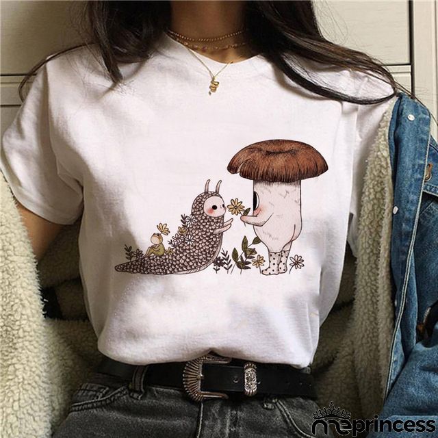 Women Fashion Floral Graphic Print Short Sleeve T-Shirt