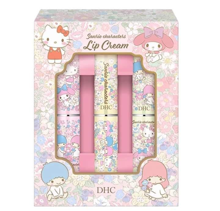 DHC x SANRIO 3PCS VALUE PACK HELLO KITTY MY MELODY LITTLE TWIN STAR Moisturizing Lip Balm GIFT SET A Cute Shop - Inspired by You For The Cute Soul 