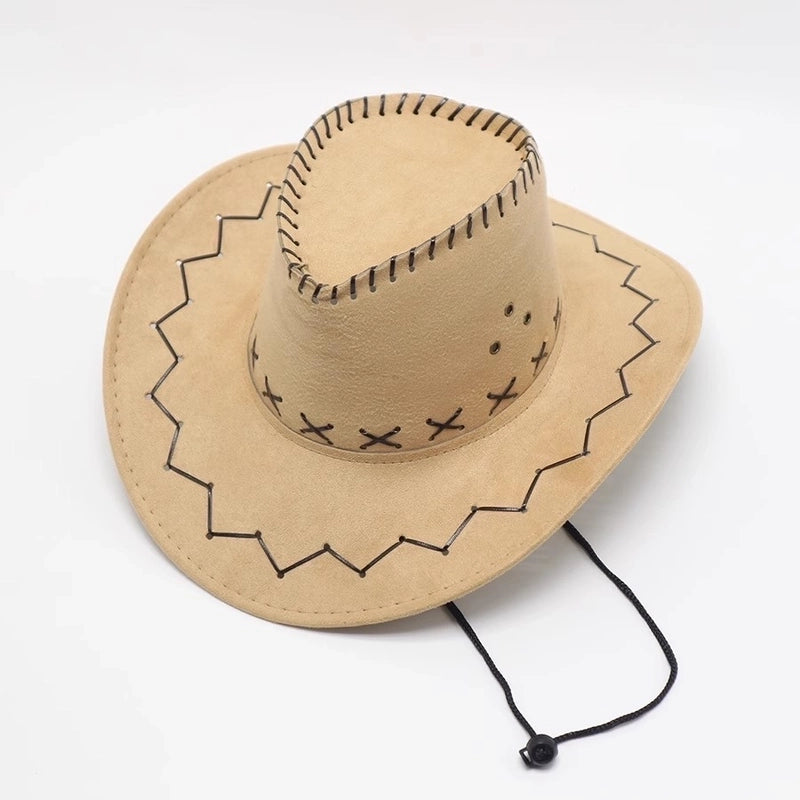Men’s Minimalist Solid Color Big Eaves Straw Hat