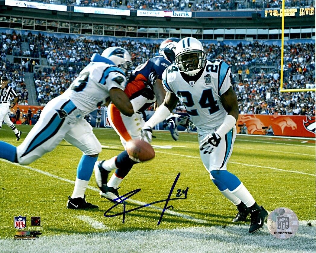 Autographed RICKY MANNING JR Carolina Panthers 8x10 Photo Poster painting w/COA