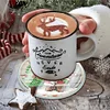 (US Local)6pcs Set Xmas Theme DIY Diamond Painting Coasters Kit with Holder Kit