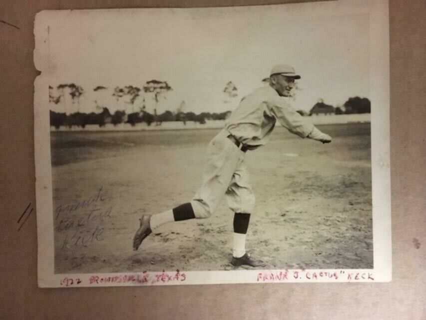 Frank Keck 1922 Cincinnati Reds Signed Vintage 4x5 Photo Poster painting with JSA Certificate**