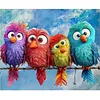 Diamond Painting-5D Full Round Drill Colorful Owl