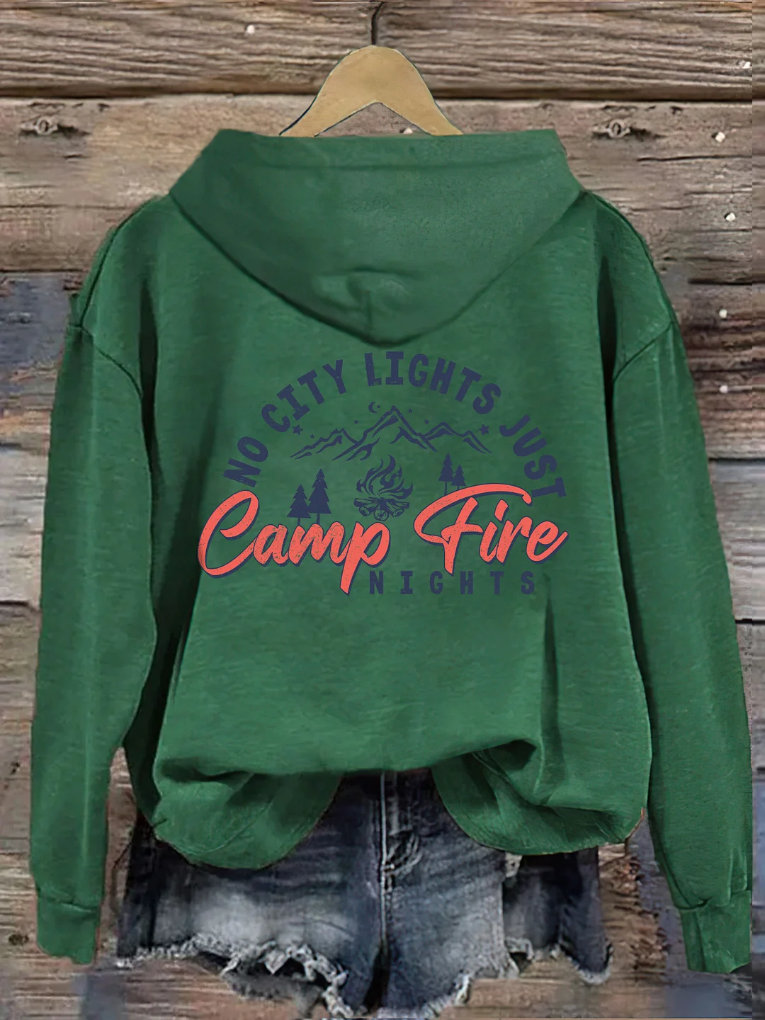 No City Lights Just Campfire Nights Hoodie