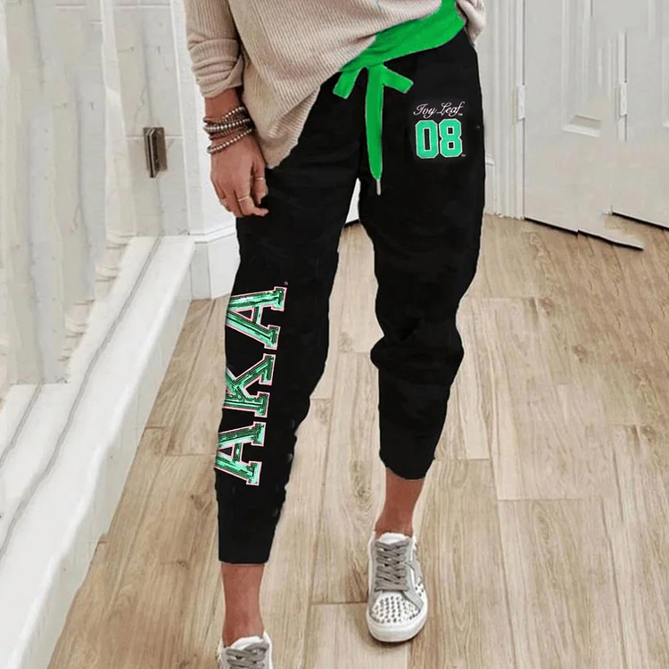 casual fashion printed pants