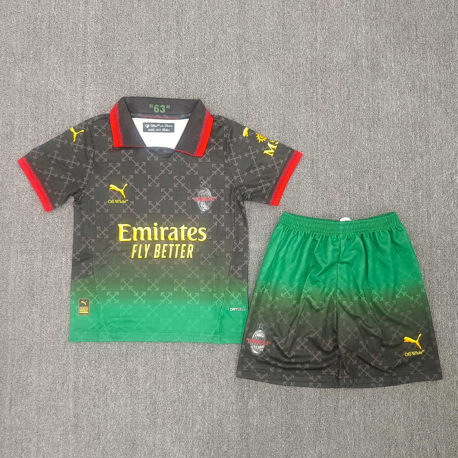 2025/2026 Kids Size AC Milan Special Edition Black  Football Shirt 1:1 Thai Quality mysite
