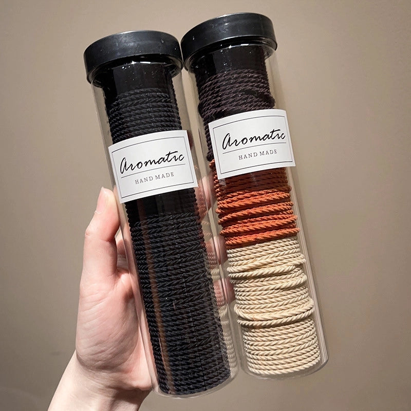 Canned Rubber Band Women’s Tie Head High Elastic Durable Hair Rope Tie Head New Rubber Band High Ponytail Hair Rope Hair Ring