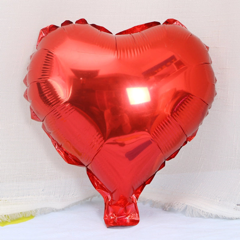 100 Pieces 10-inch Star-shaped Heart-shaped Foil Balloons Star Pattern Foil Balloons For Wedding Birthday Decoration Balloon Arrangement