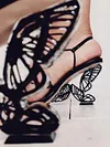 Butterflies Split-Joint Bandage Open Toe Sandals