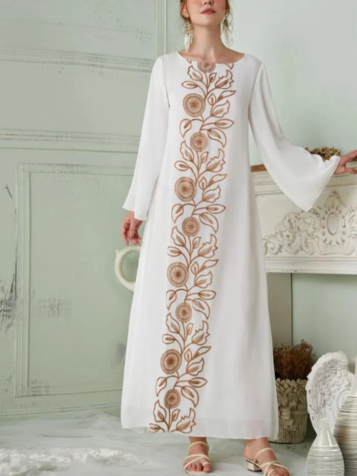Embroidery Elegant  Dress