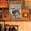 In The World Be A Cowgirl - Vintage Metal Signs - 20*30cm/30*40cm - Western