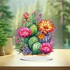 (US Local)Acrylic Special Shape Cactus Diamond Painting Desktop Decors Bedroom Table Decor
