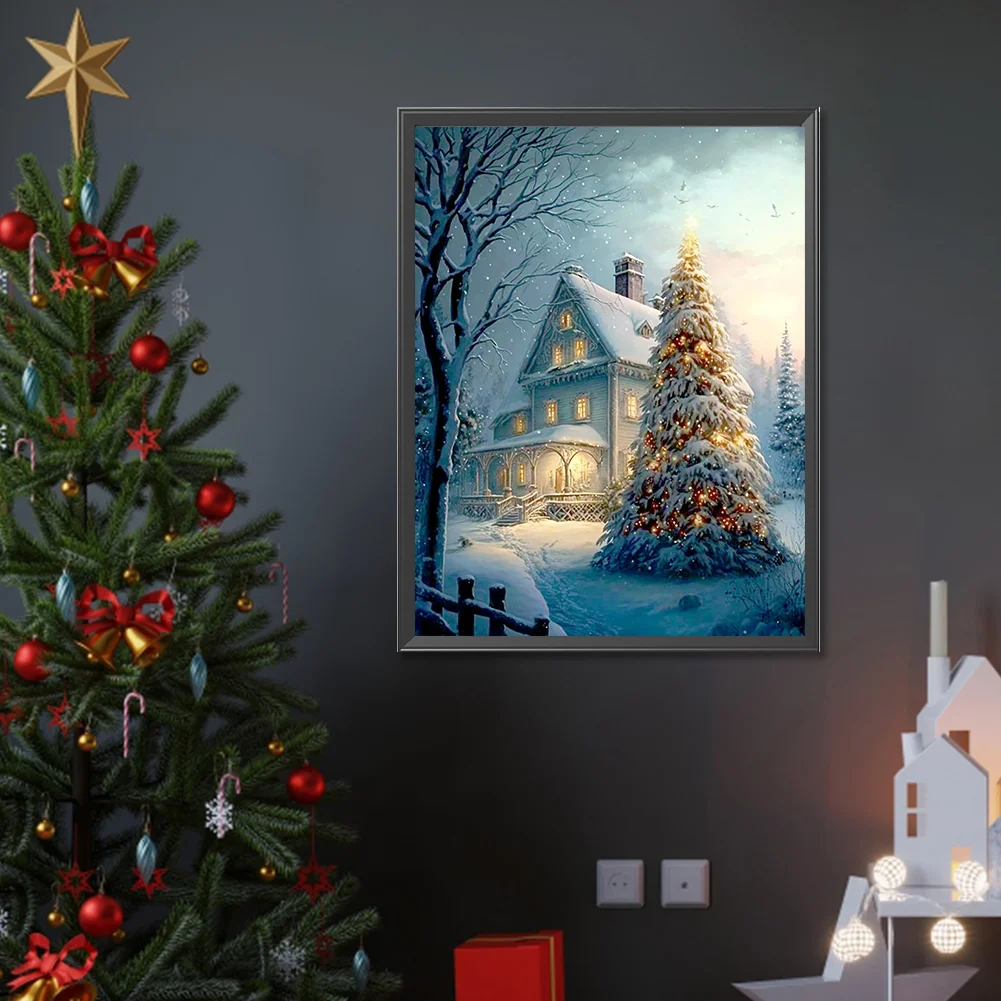 Diamond Painting - Full Round Drill - Xmas Tree(Canvas|30*40cm)
