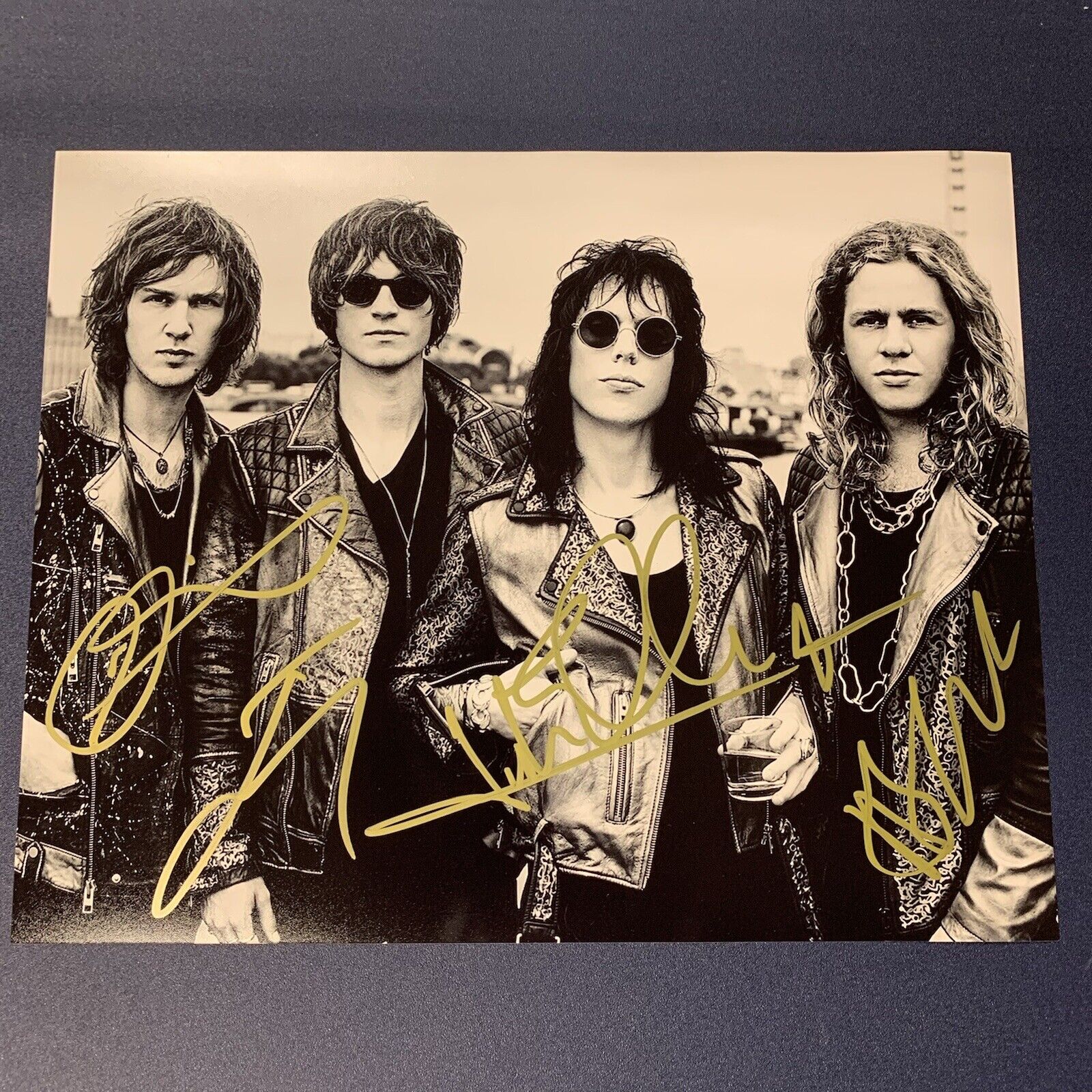 THE STRUTS FULL BAND SIGNED 8x10 Photo Poster painting SIGNED AUTOGRAPHED BRITISH PROOF COA