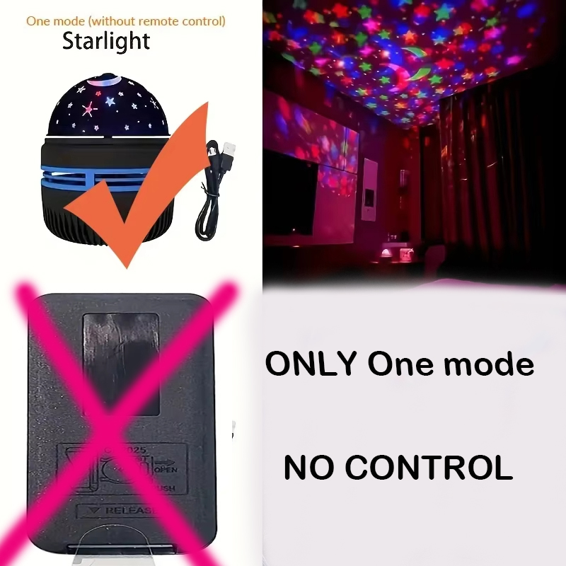 Tegooe 7-in-1 Galaxy Star Projector Night Light - Water Wave Nebula Room Decor