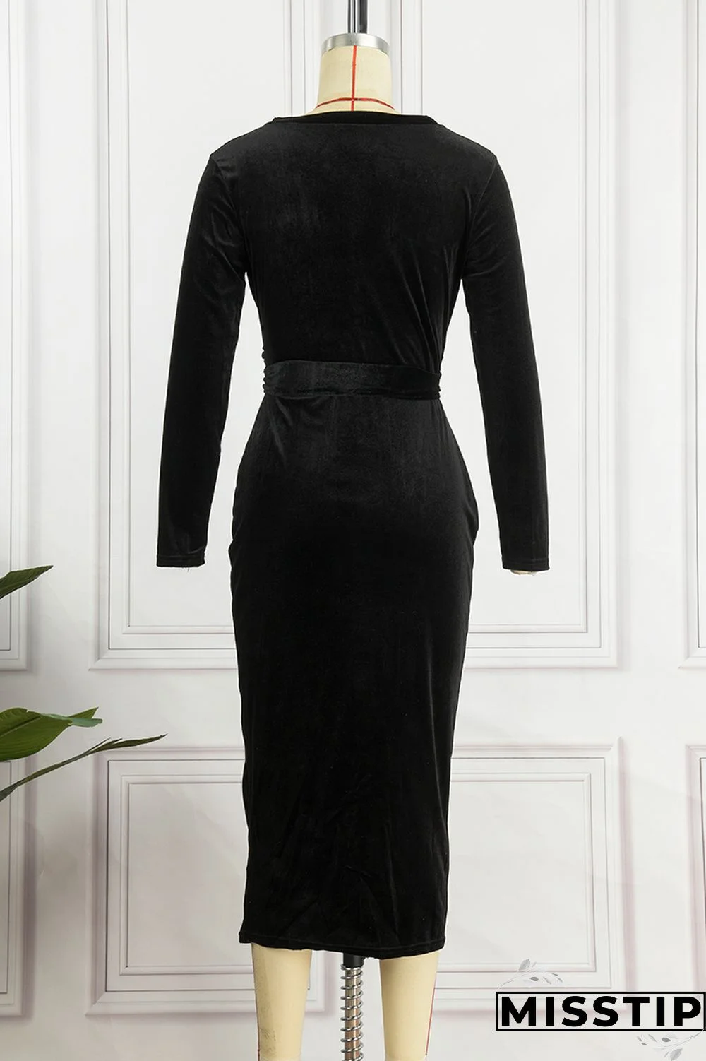 Burgundy Casual Solid Patchwork Frenulum O Neck Long Sleeve Dresses