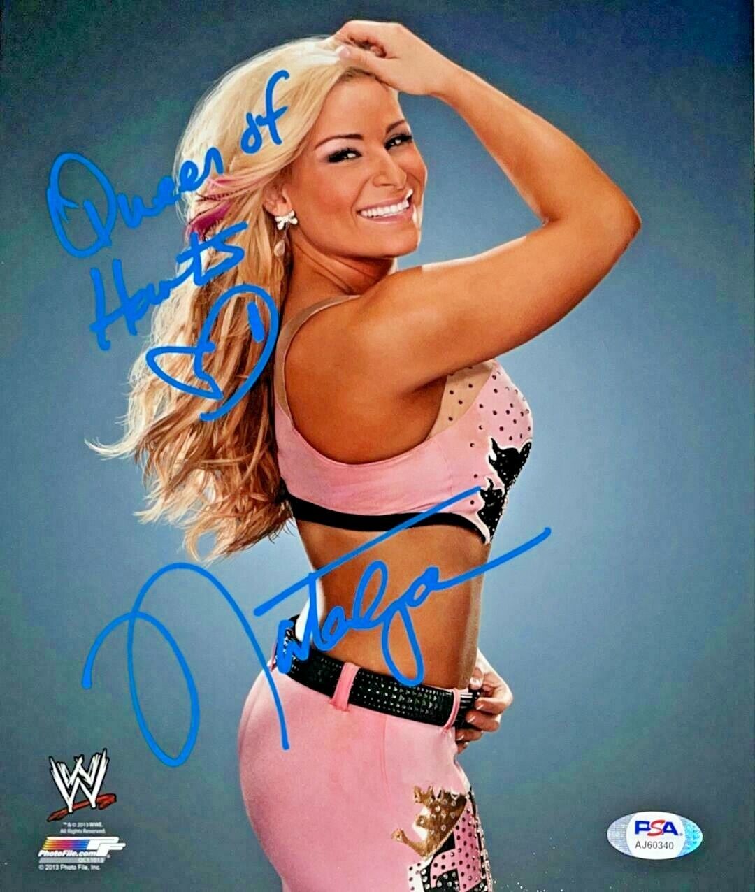 WWE NATALYA HAND SIGNED AUTOGRAPHED 8X10 Photo Poster painting WITH PROOF AND PSA DNA COA 13