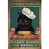 (Multi-Style) Black Cat-11CT Stamped Cross Stitch 40*60cm/15.75*23.62in (Big Size)