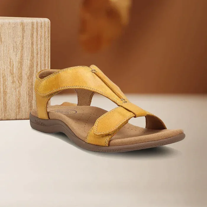 Platform Wedge Velcro Strap Sandals - tree - Codlins