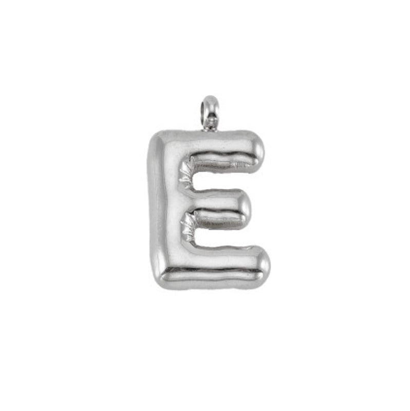 2 Pieces 24mm 304 Stainless Steel Letter Pendant Chain