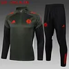 Joyfball 2025/2026 Bayern Munich Half-Pull Training Suit Dark green Football Shirt 1:1 Thai Quality