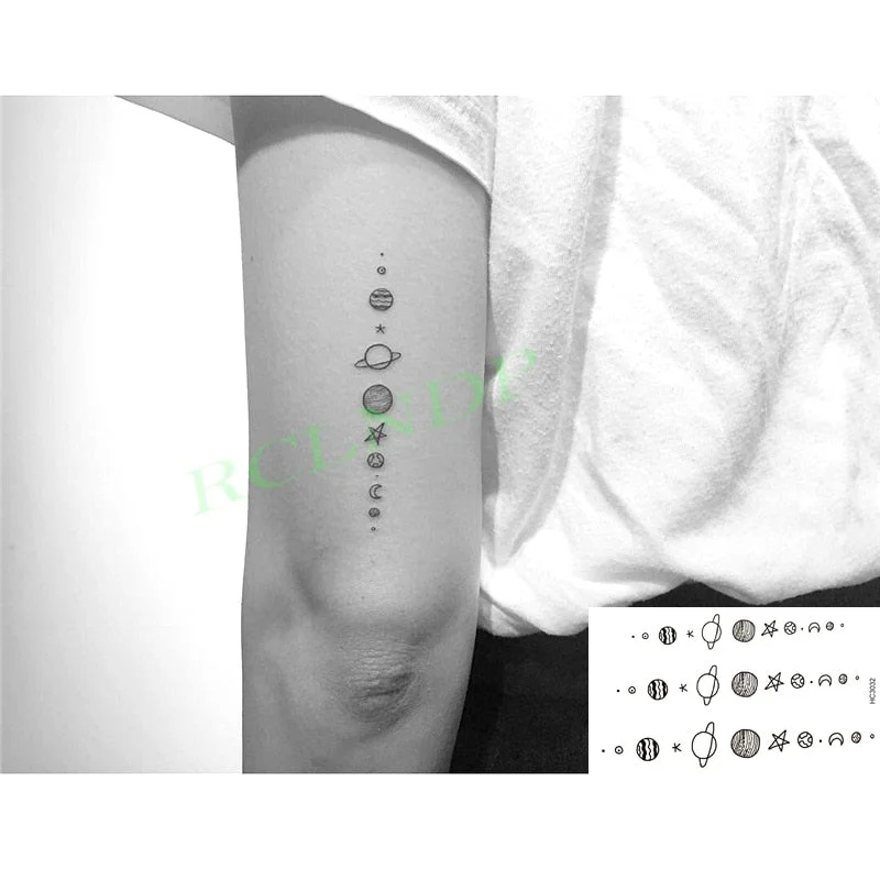 Waterproof Temporary Tattoo Sticker Body Art Love Wave Heartbeat Line Small Size Fake Tatto Flash Tatoo for Girl Women