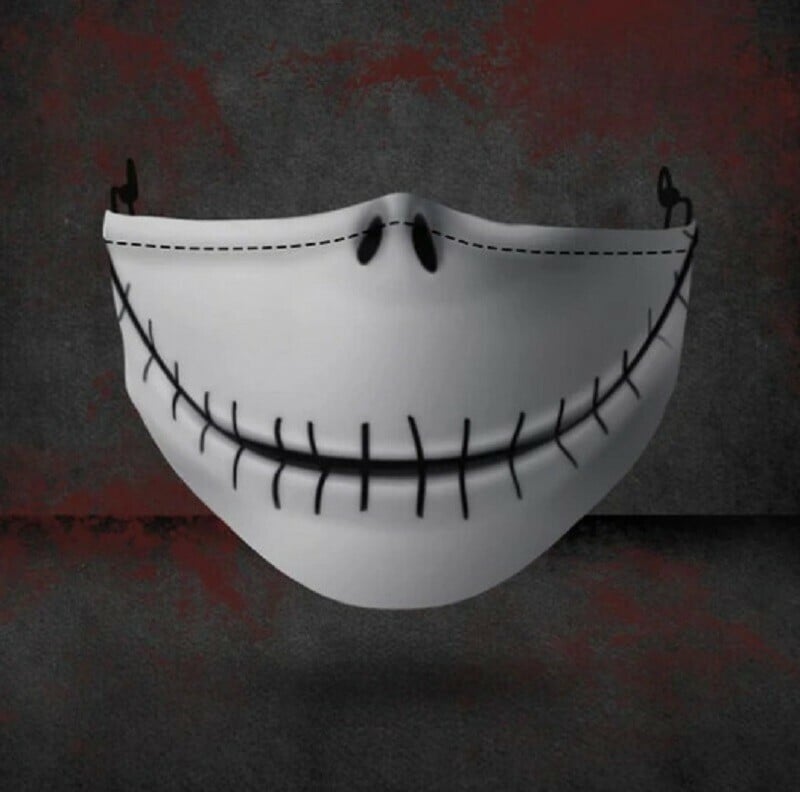 🎃$9.99 🌝- Halloween Half Face Horror Mask