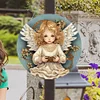 (US Only)Angel Girl Theme 2D Flat DIY Diamond Art Pendant Wall Decor for Home & Windows