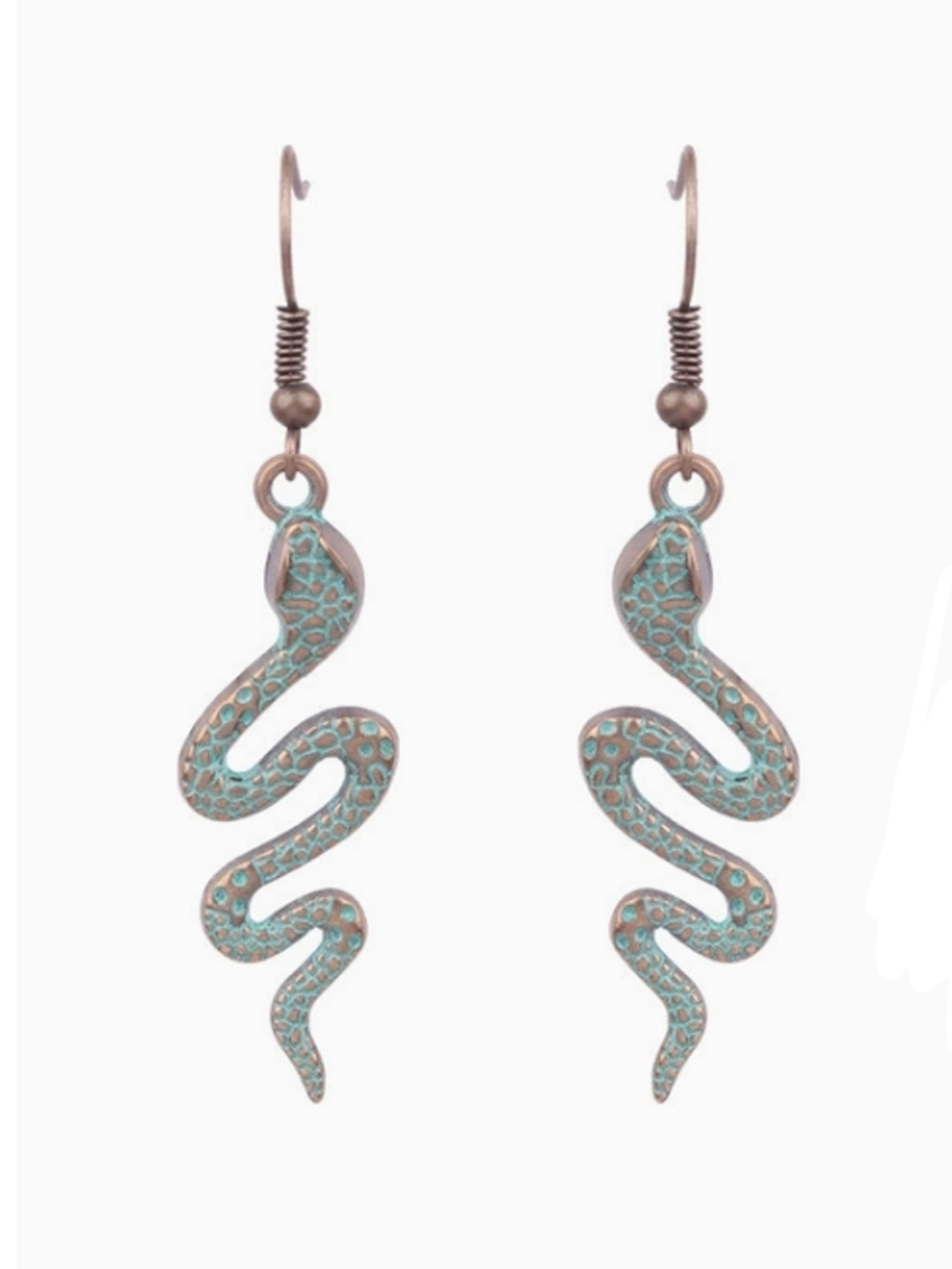 Vintage Snake Western Cowboy Earrings