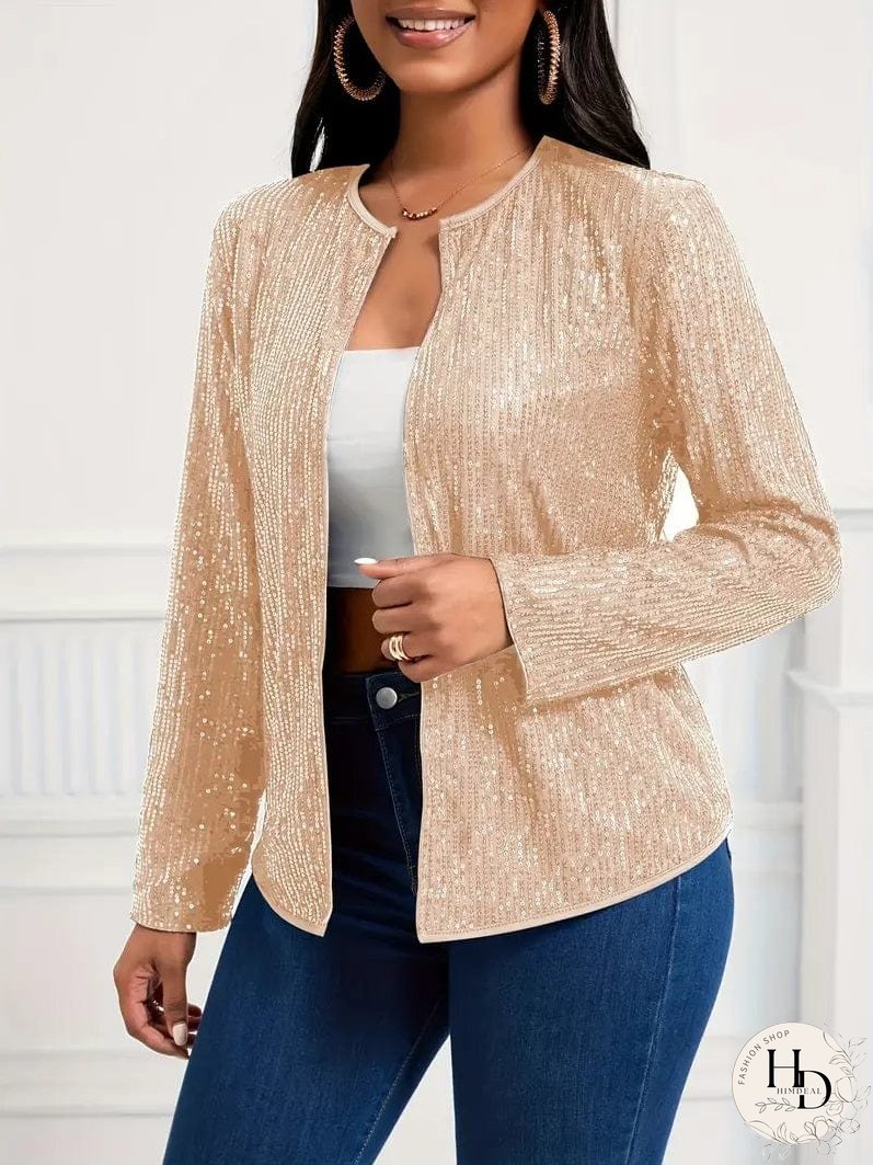 Solid Color Long Sleeve Jacket