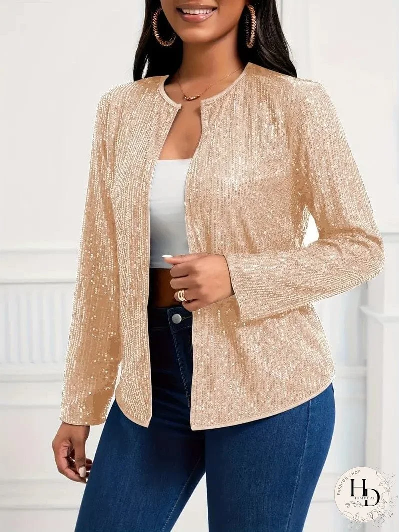 Solid Color Long Sleeve Jacket