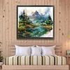 Ink Landscape-11CT Stamped Cross Stitch 60*55cm/23.62*21.65in(Big Size)