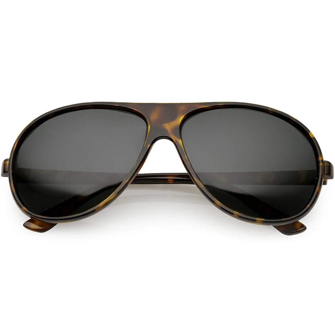 Oversize Flat Top Aviator glasses  Lens 61mm