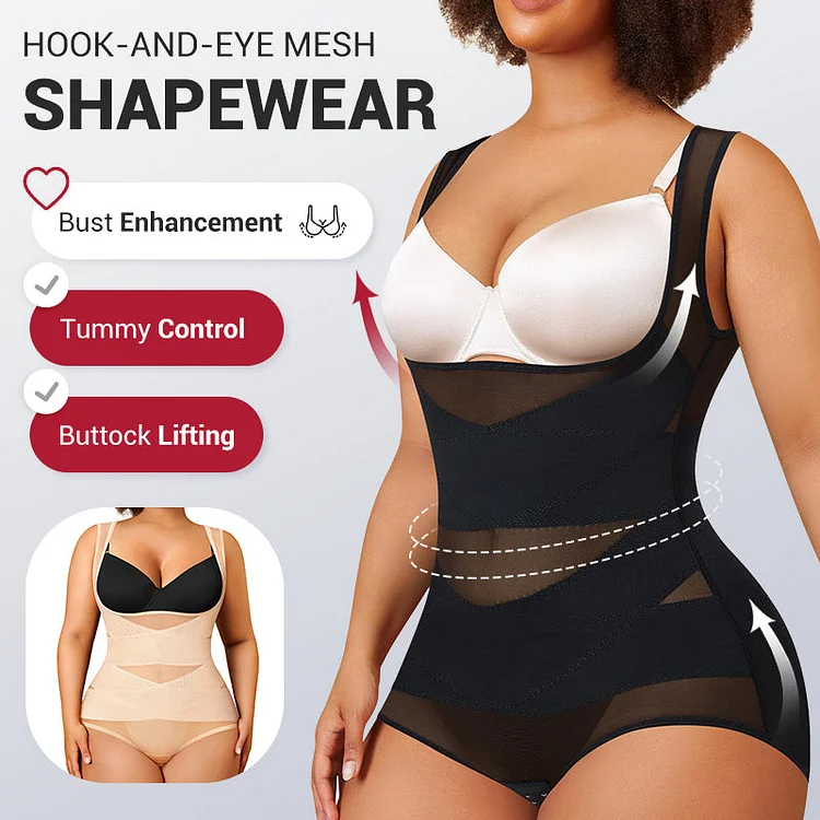 3-in-1 Women's Lightweight Mesh Yoga Bodysuit Shaper