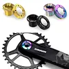 Titanium Alloy Crank Bolt Locking Screw W/ Bike Crank Arm Cap Fixing Crank Screw
