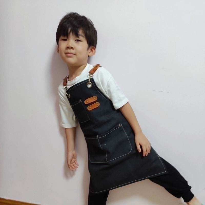 Pastoral Solid Color Cotton Apron