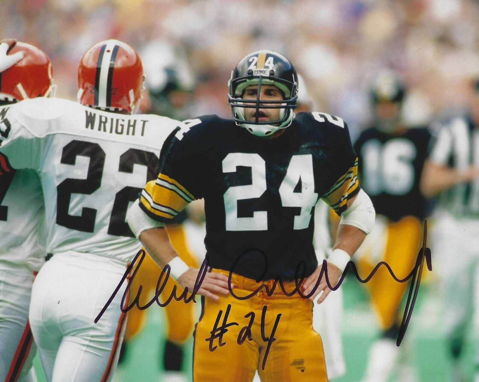 Autographed RICH ERENBERG Pittsburgh Steelers 8x10 Photo Poster painting w/COA