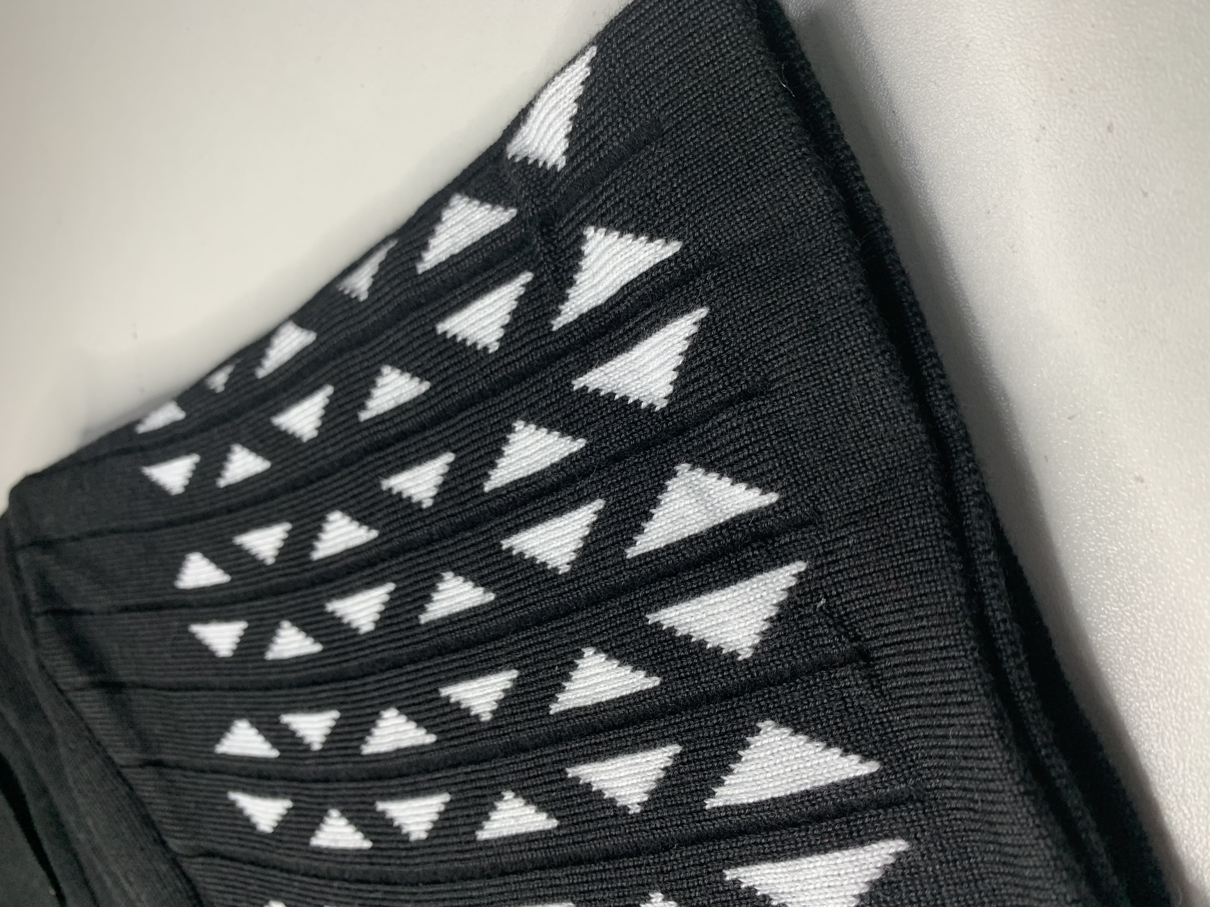 Black Criss Cross Pattern Walking Suit Short Sleeve Set