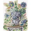 Hydrangea And Butterfly-14CT Stamped Cross Stitch 35*42cm/13.78*16.54in tapestrymarket