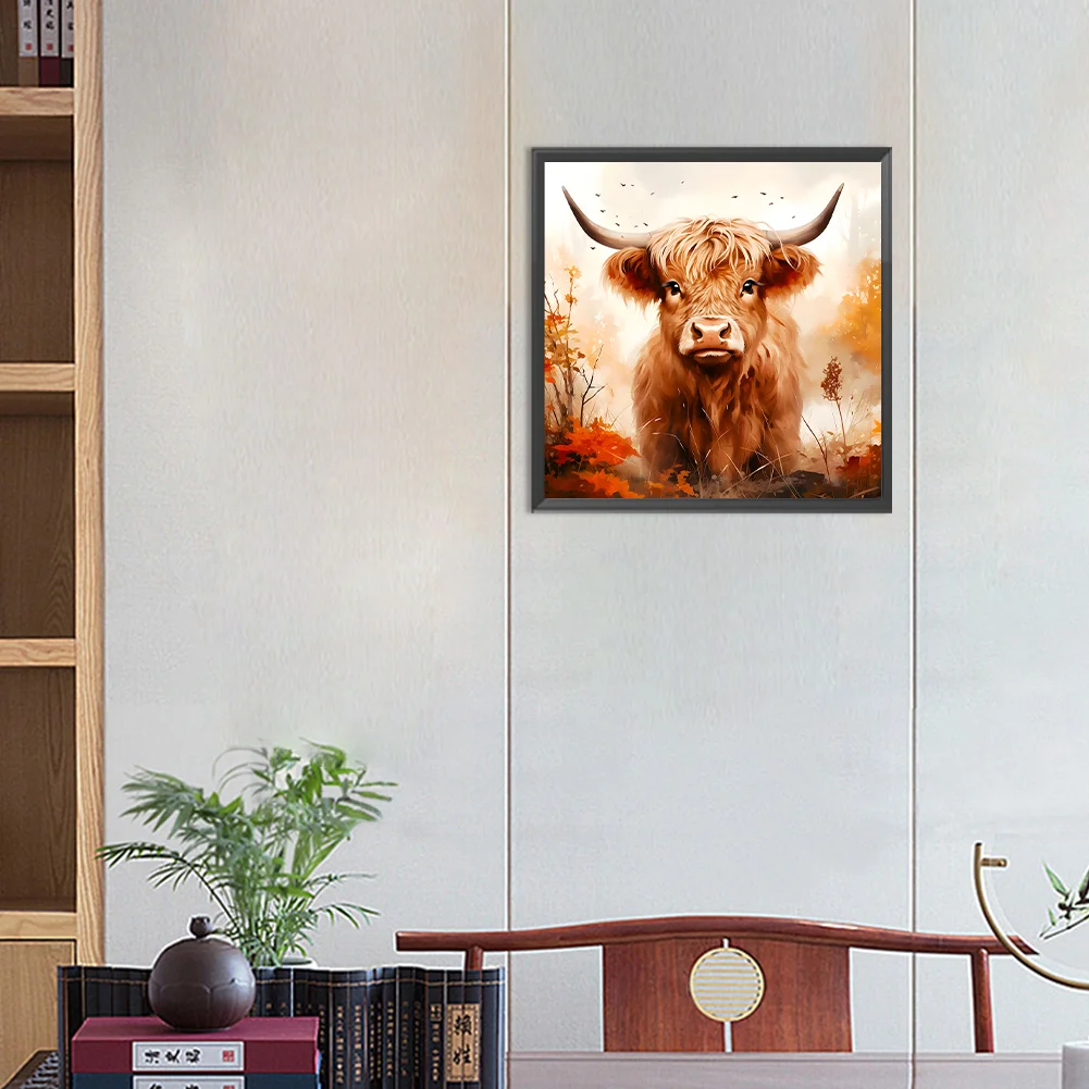 Diamond Painting - Full Round Drill - Highland Yak(Canvas|30*30cm)