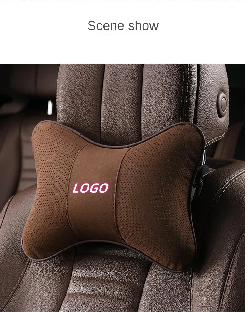 Car suede waist and neck cushion